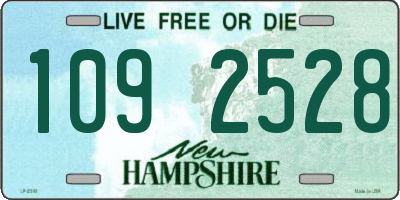 NH license plate 1092528
