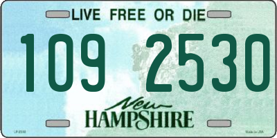 NH license plate 1092530