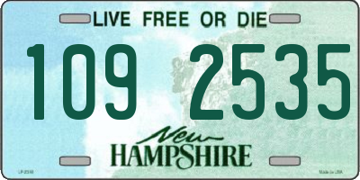 NH license plate 1092535