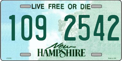NH license plate 1092542