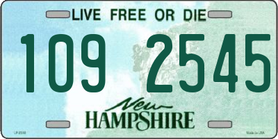 NH license plate 1092545