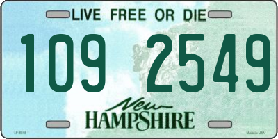 NH license plate 1092549
