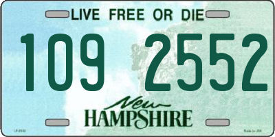 NH license plate 1092552