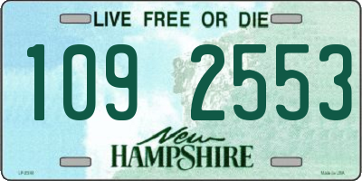 NH license plate 1092553