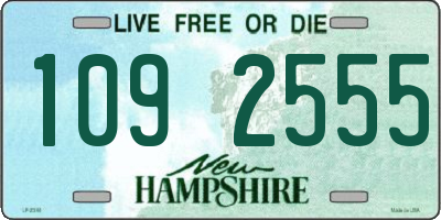 NH license plate 1092555