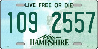 NH license plate 1092557