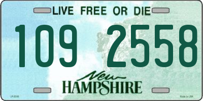 NH license plate 1092558