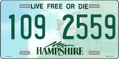 NH license plate 1092559