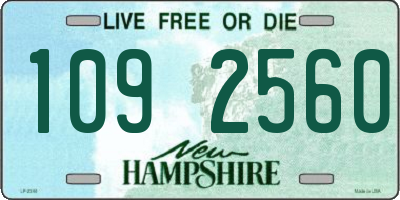 NH license plate 1092560
