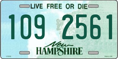 NH license plate 1092561