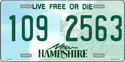 NH license plate 1092563