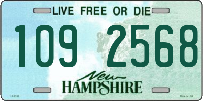 NH license plate 1092568