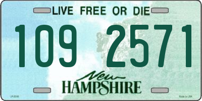 NH license plate 1092571