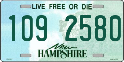 NH license plate 1092580