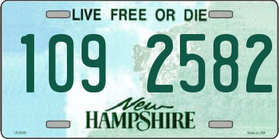 NH license plate 1092582