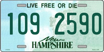 NH license plate 1092590