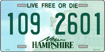 NH license plate 1092601