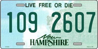 NH license plate 1092607