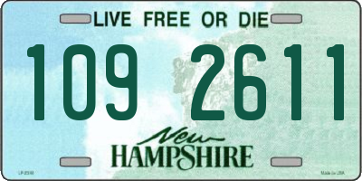 NH license plate 1092611