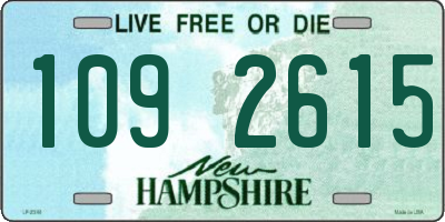 NH license plate 1092615
