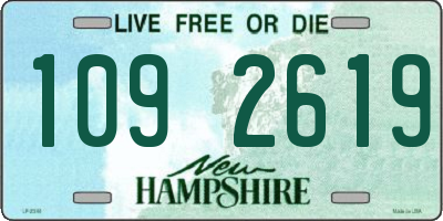 NH license plate 1092619