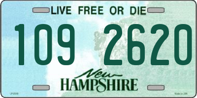 NH license plate 1092620