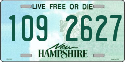 NH license plate 1092627