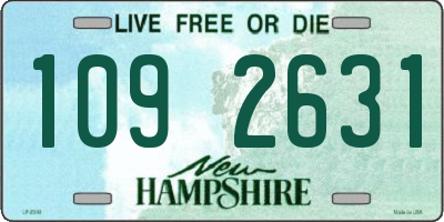 NH license plate 1092631