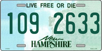 NH license plate 1092633
