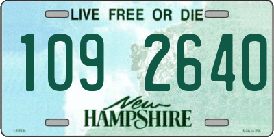 NH license plate 1092640