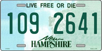 NH license plate 1092641