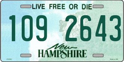 NH license plate 1092643