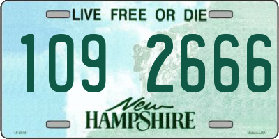 NH license plate 1092666