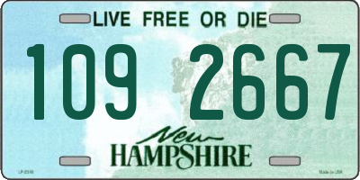 NH license plate 1092667
