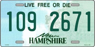 NH license plate 1092671