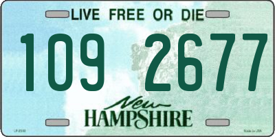 NH license plate 1092677