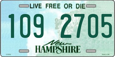 NH license plate 1092705