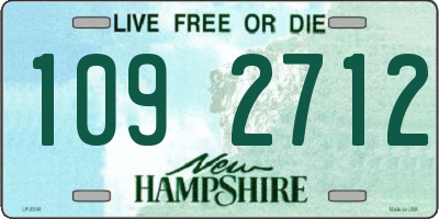 NH license plate 1092712
