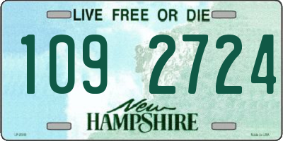 NH license plate 1092724