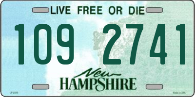 NH license plate 1092741