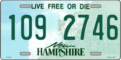 NH license plate 1092746