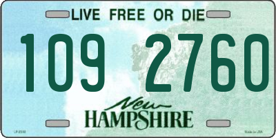 NH license plate 1092760