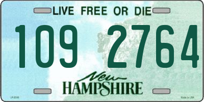NH license plate 1092764
