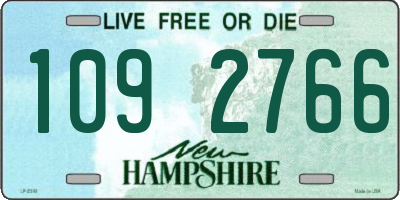 NH license plate 1092766