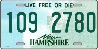 NH license plate 1092780