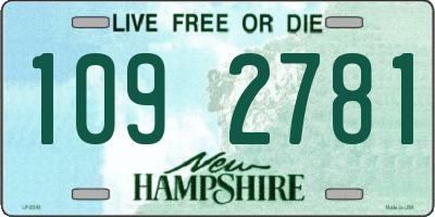 NH license plate 1092781