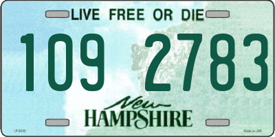 NH license plate 1092783