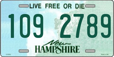 NH license plate 1092789