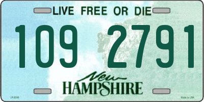 NH license plate 1092791