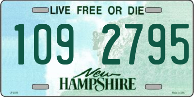 NH license plate 1092795